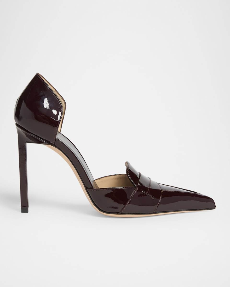 Eva Patent Leather Loafer d'Orsay Pumps